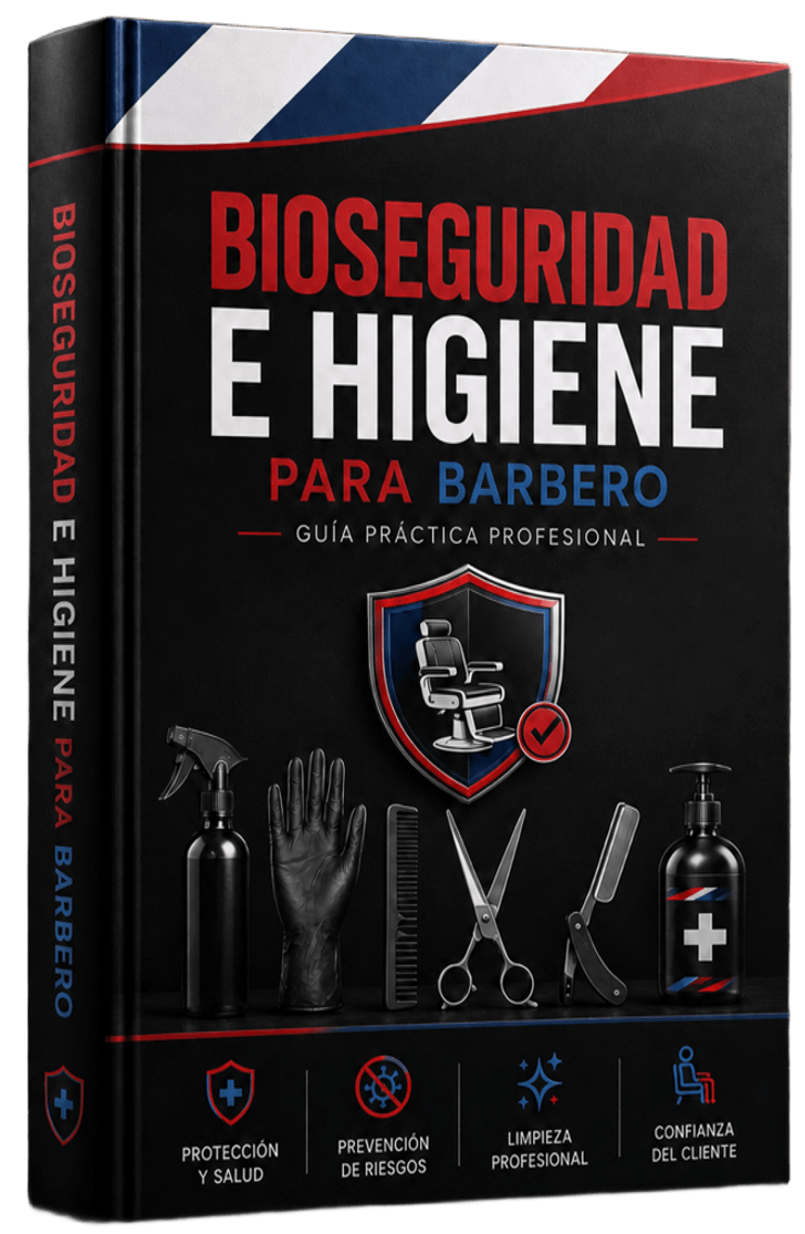 Mockup ebook BIOSEGURIDAD E HIGIENE PARA BARBERO